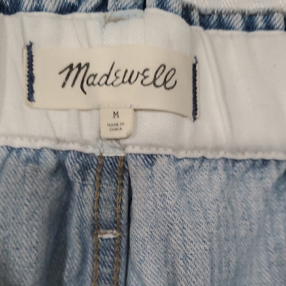 Madewell Light Blue Denim Barrel  Jeans - Picture 8 of 12
